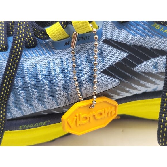 361 Futura Shoes Mens Size 8 Blue Yellow Vibram MegaGrip Trail‎ Running Sneakers - Picture 10 of 15